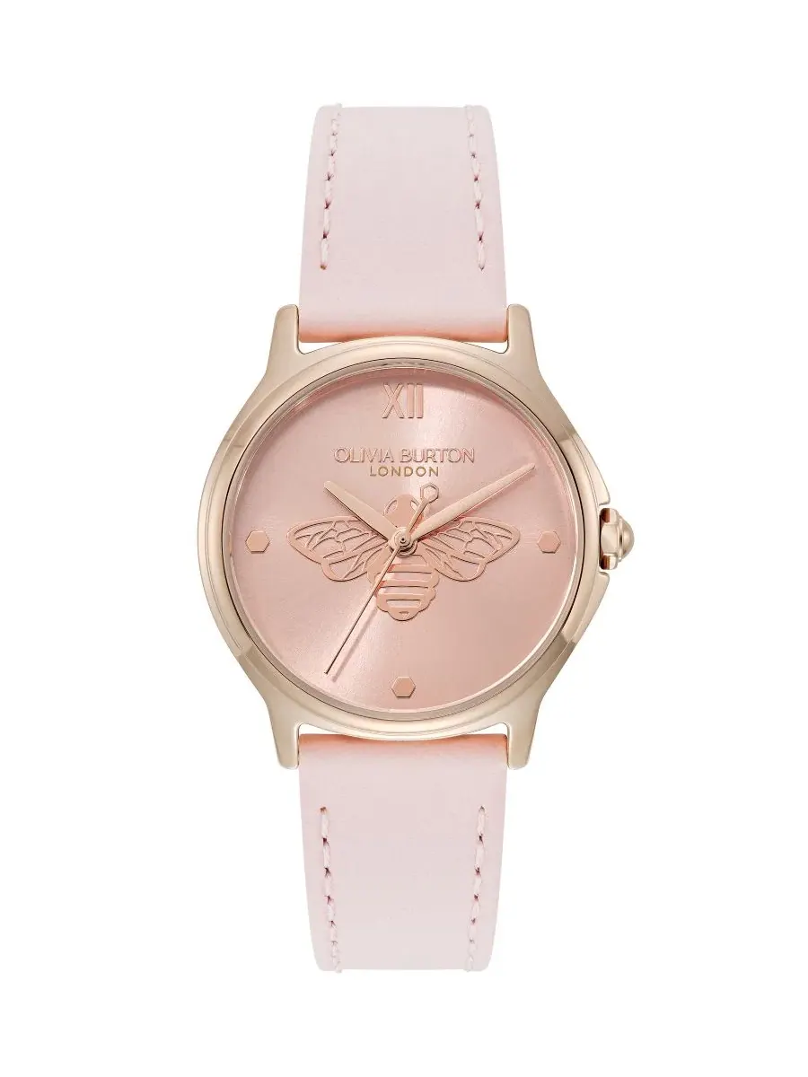 Женские часы OB Classic Bee Primrose Leather Strap Watch Olivia Burton