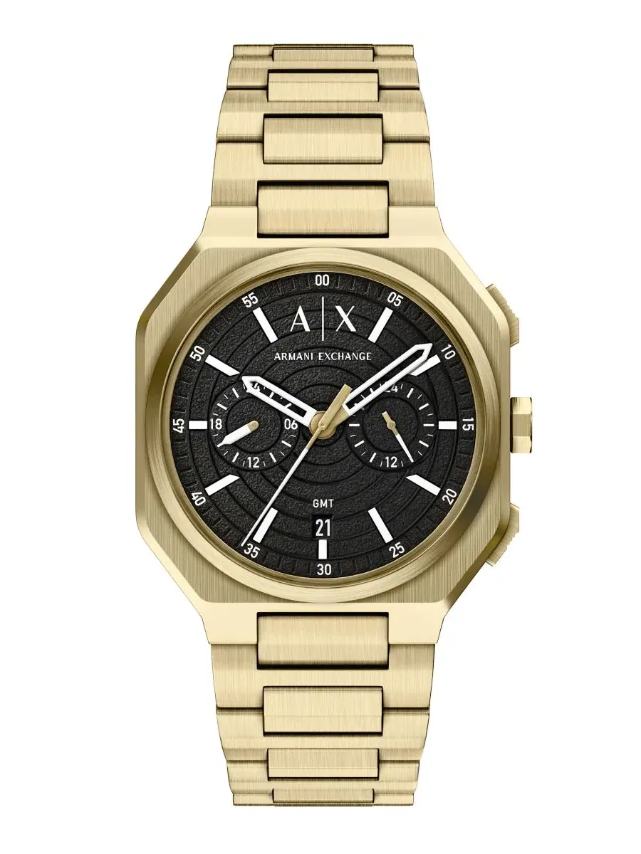 Мужские часы с двойным временем из нержавеющей стали, 40 мм A|X Armani Exchange