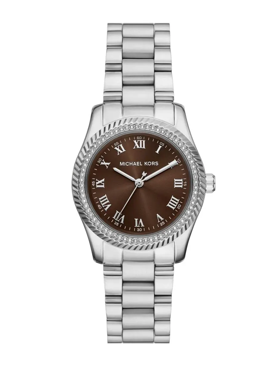 Женские часы Lexington Three-Hand из нержавеющей стали, 33 мм Michael Kors — изображение 1 из 4, оттенок серебряный