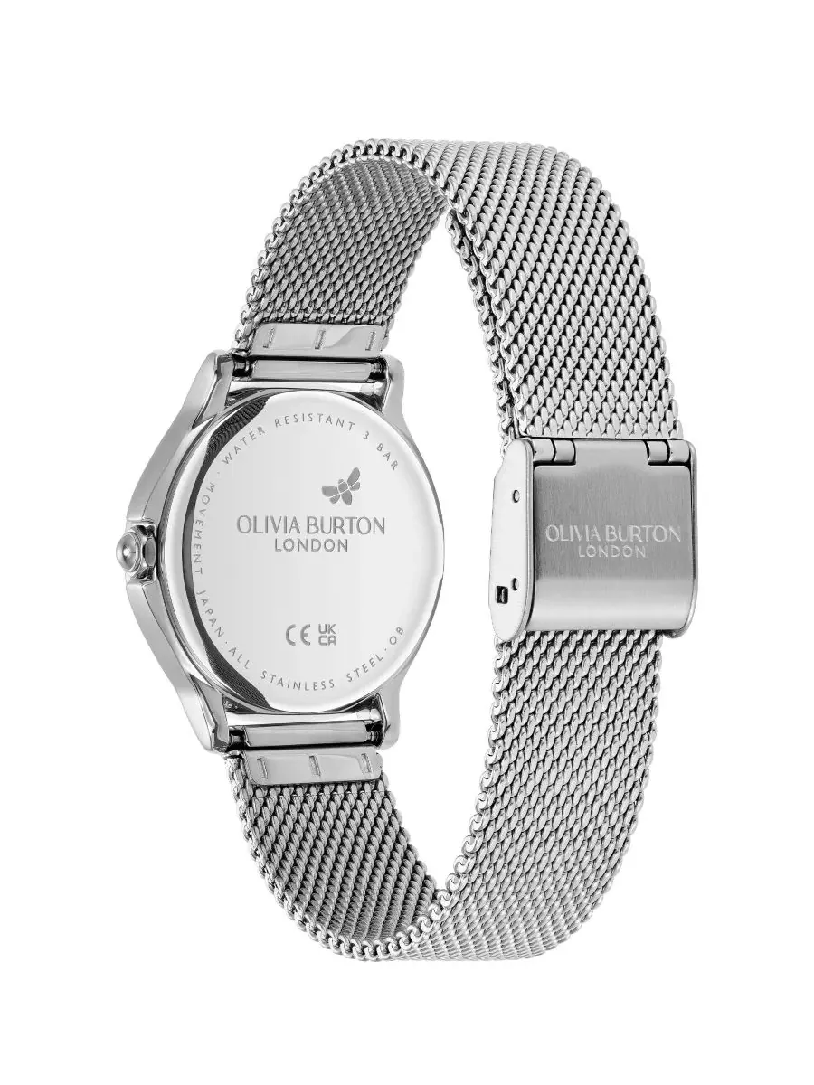 Женские часы с браслетом из нержавеющей стали, 29,8 мм, модель OB Classic Bee Olivia Burton — изображение 4 из 7