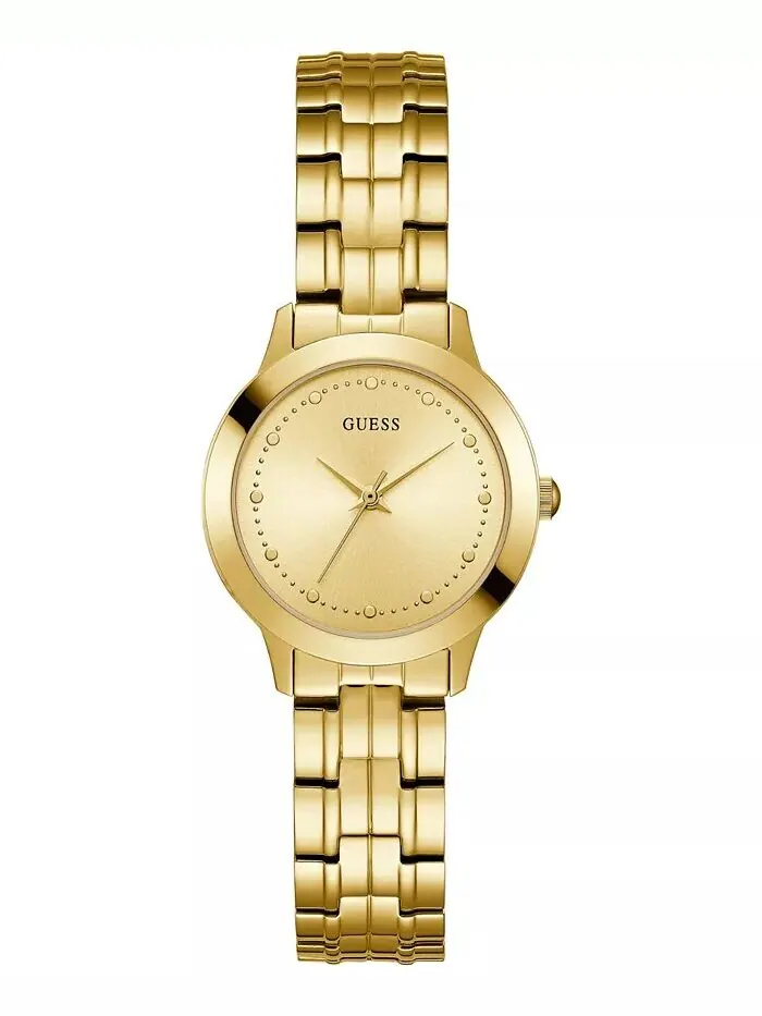Женские золотистые часы-браслет из нержавеющей стали, 30 мм GUESS