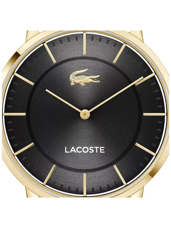 Мужские часы с браслетом из нержавеющей стали цвета крокодила, 40,5 мм Lacoste — изображение 4 из 4, оттенок золото