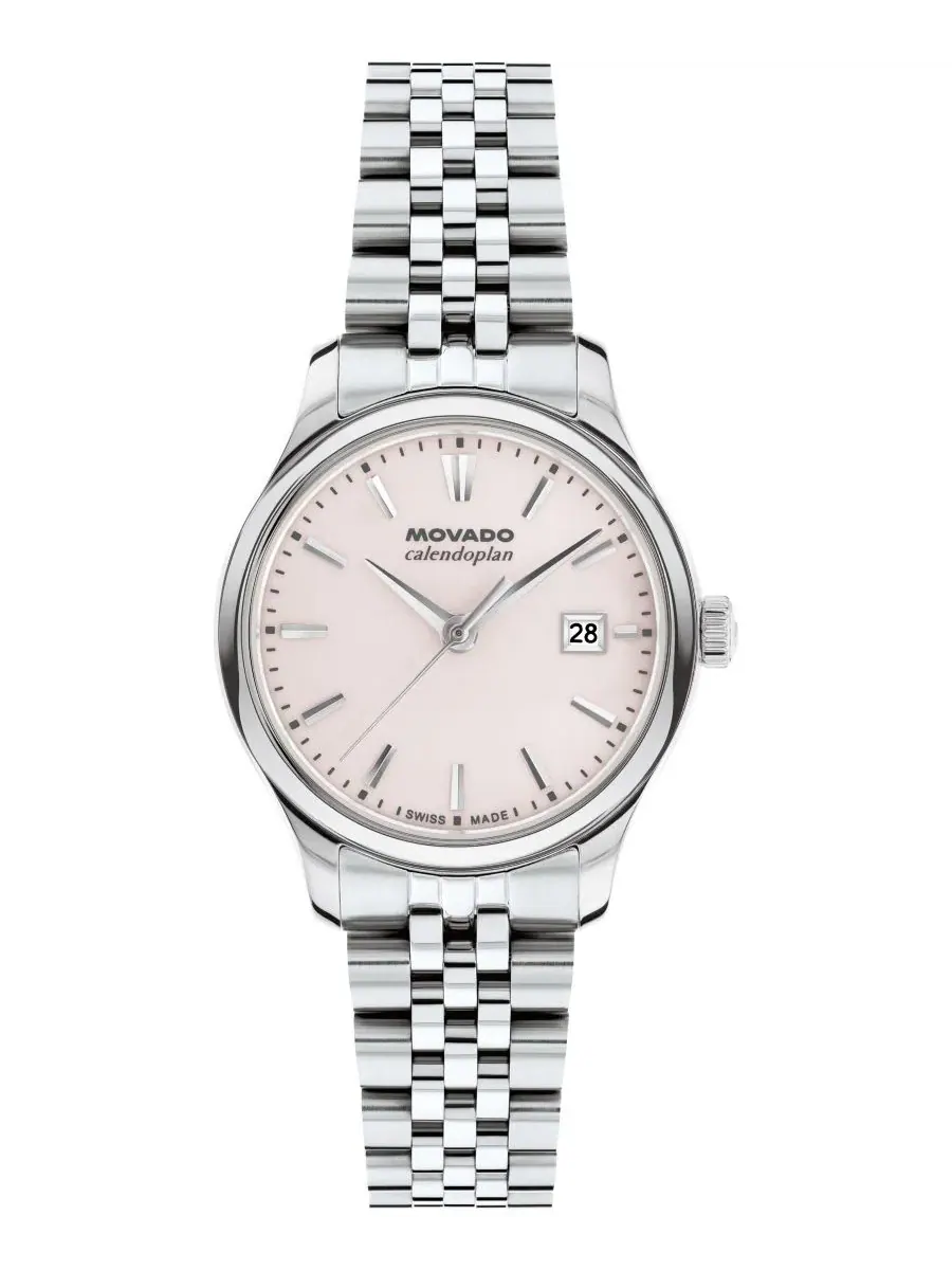 Женские часы Calendoplan Swiss Quartz Stainless Steel 27mm Movado — изображение 1 из 3, оттенок серебряный
