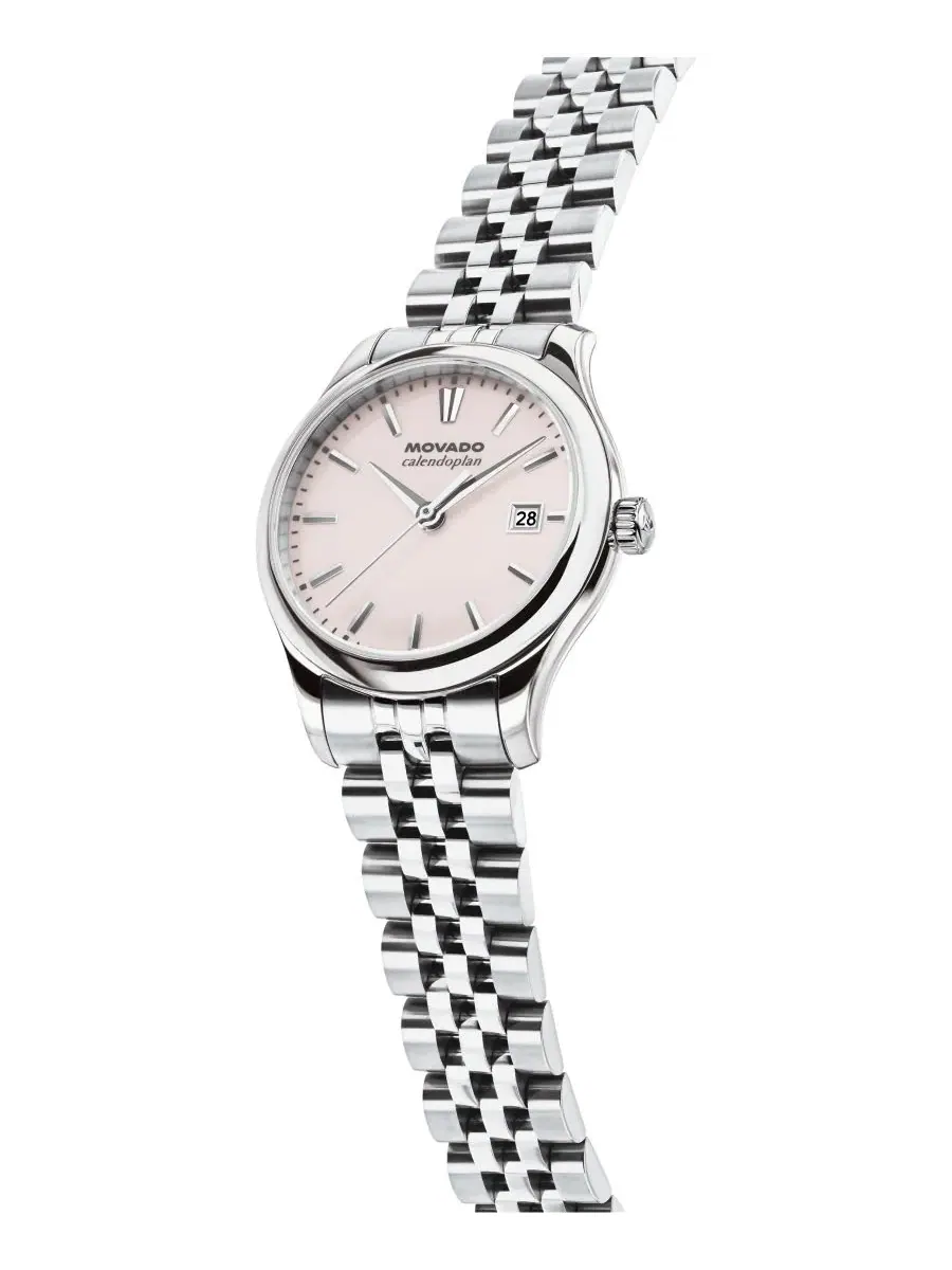 Женские часы Calendoplan Swiss Quartz Stainless Steel 27mm Movado — изображение 2 из 3, оттенок серебряный