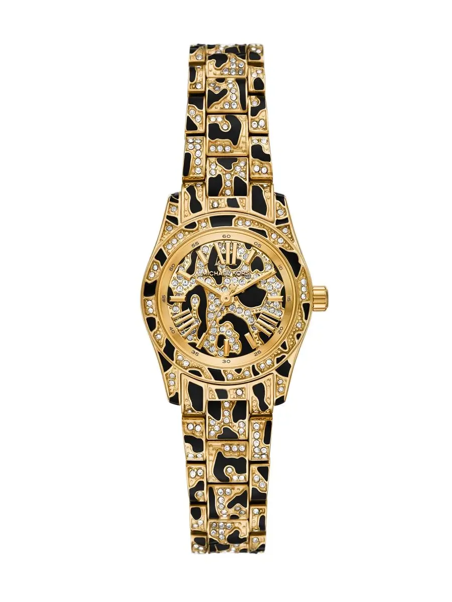 Женские наручные часы Lexington с анималистичным принтом, 26 мм Michael Kors — изображение 1 из 4, оттенок мульти