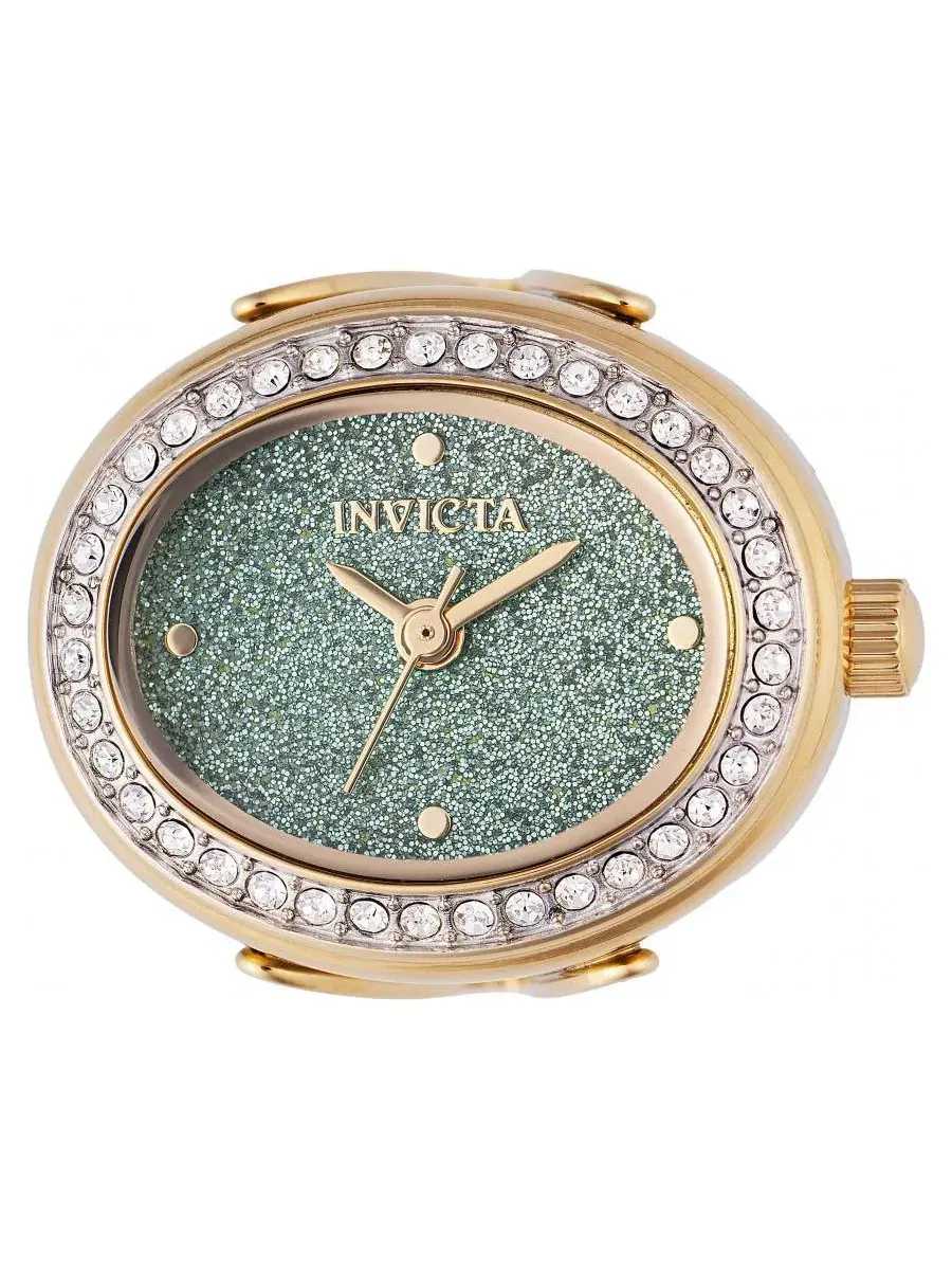 Женские часы Mini с зеленым циферблатом Invicta — изображение 1 из 2, оттенок золото