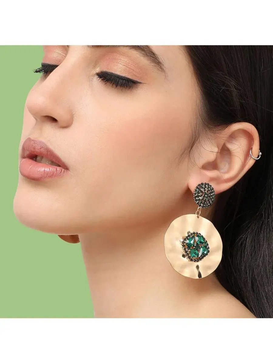 Серьги-подвески SOHI — изображение 2 из 3, оттенок золото