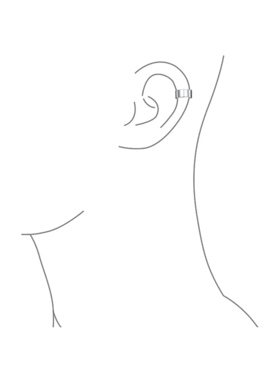 Комплект из 2 серьг-каффов с позолотой, модель Statement Ear Cuff Bling Jewelry — изображение 4 из 4
