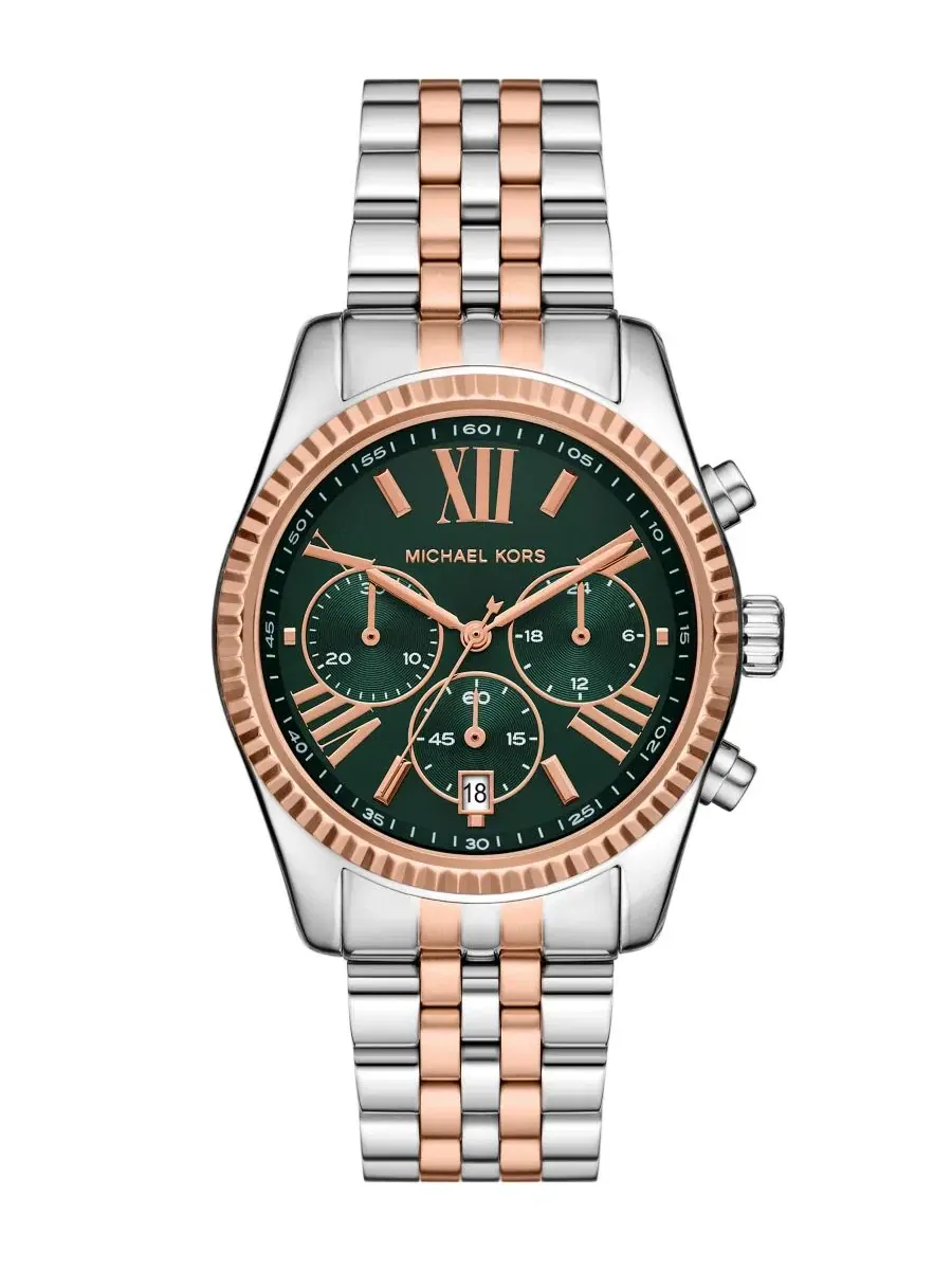 Женские часы Lexington с хронографом, из нержавеющей стали, 38 мм Michael Kors — изображение 1 из 6, оттенок мульти