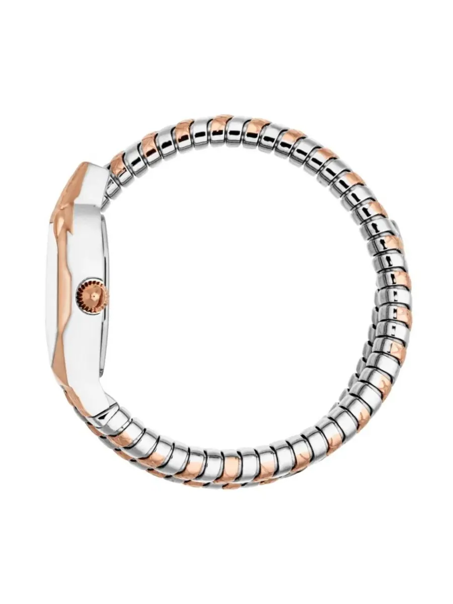 Женские часы Aria Quartz с браслетом из двухцветной нержавеющей стали Just Cavalli — изображение 3 из 3, оттенок розовый