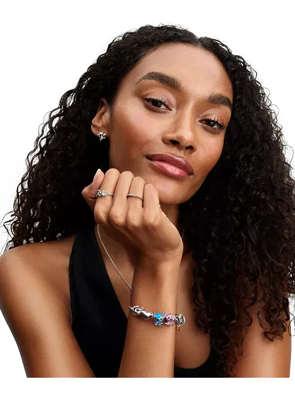 Кольцо с камнем Disney Stitch Pandora — изображение 4 из 4, оттенок серебряный