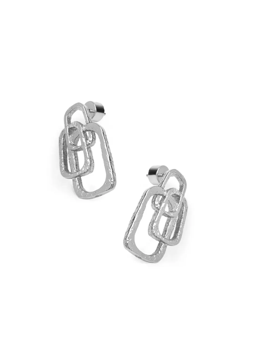 Серьги в виде римской дуги Retro Chic — изображение 3 из 3, оттенок серебряный