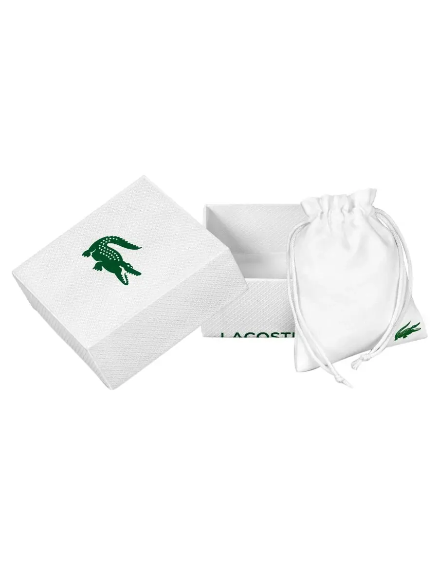 Мужской браслет из нержавеющей стали с трафаретным рисунком Lacoste — изображение 3 из 6, оттенок золотистый