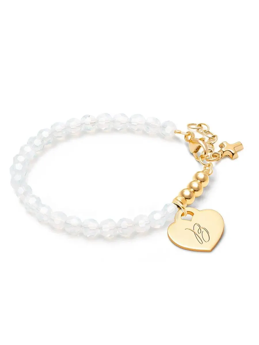 Браслет с крестом и фирменными кристаллами 14K Tiny Blessings