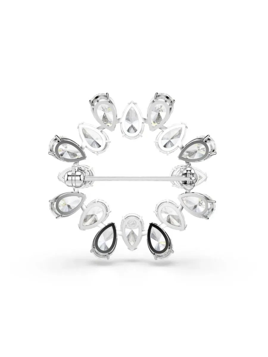 Брошь с кристаллами Swarovski — изображение 3 из 5, оттенок белый