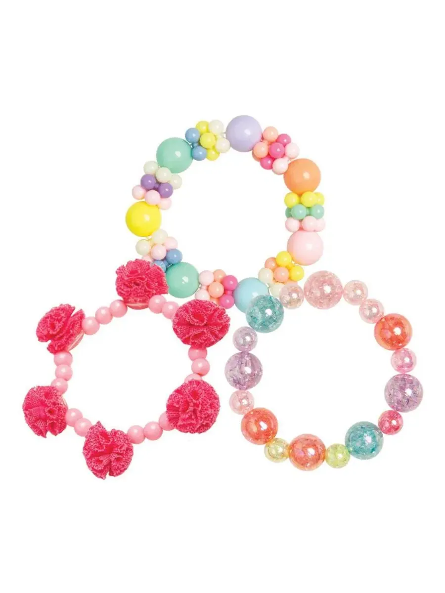 Набор из трех браслетов для девочек - Candy Pearls Puttisu