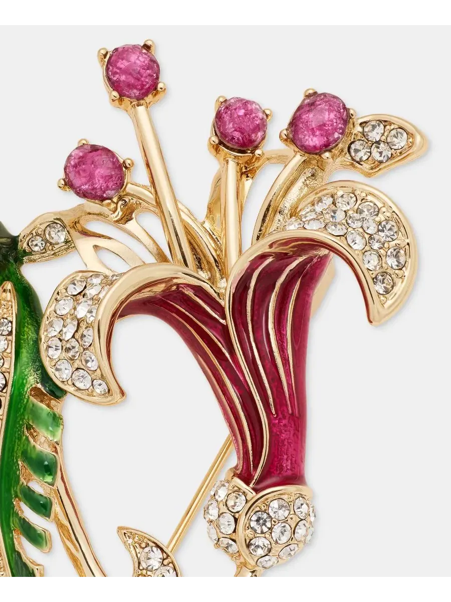 Брошь с кристаллами Lily Flower Anne Klein — изображение 2 из 4, оттенок мульти