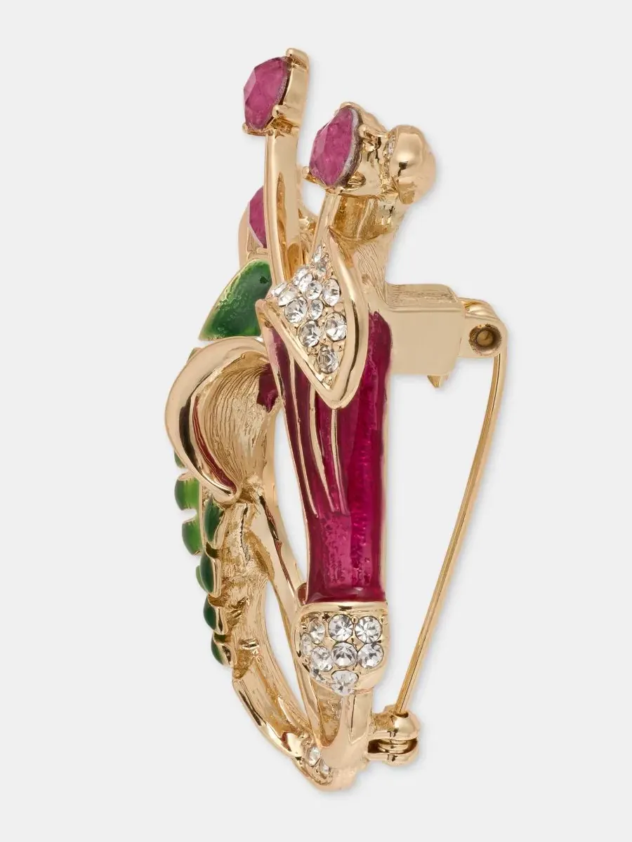Брошь с кристаллами Lily Flower Anne Klein — изображение 3 из 4, оттенок мульти