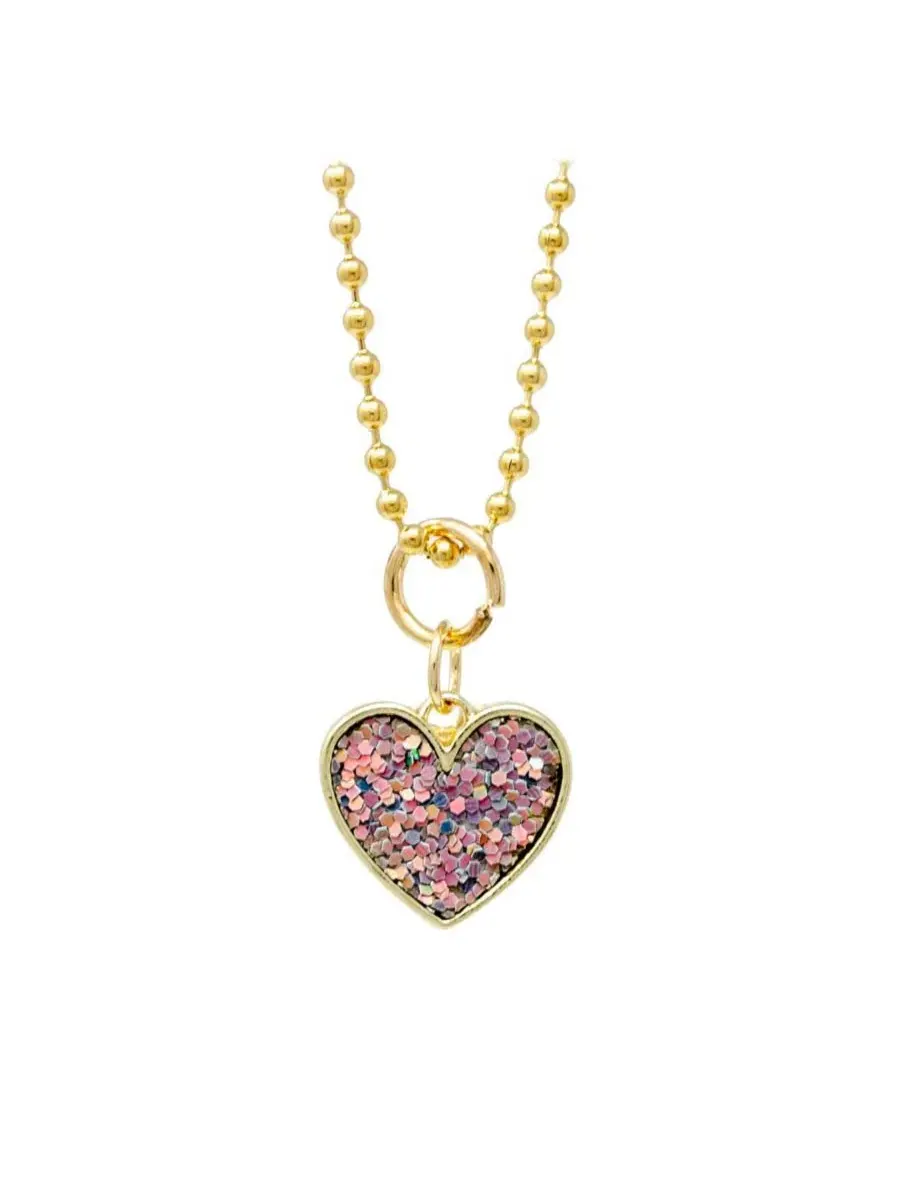 Детское колье с сердцем, 18k золото ZOMI GEMS — изображение 1 из 2