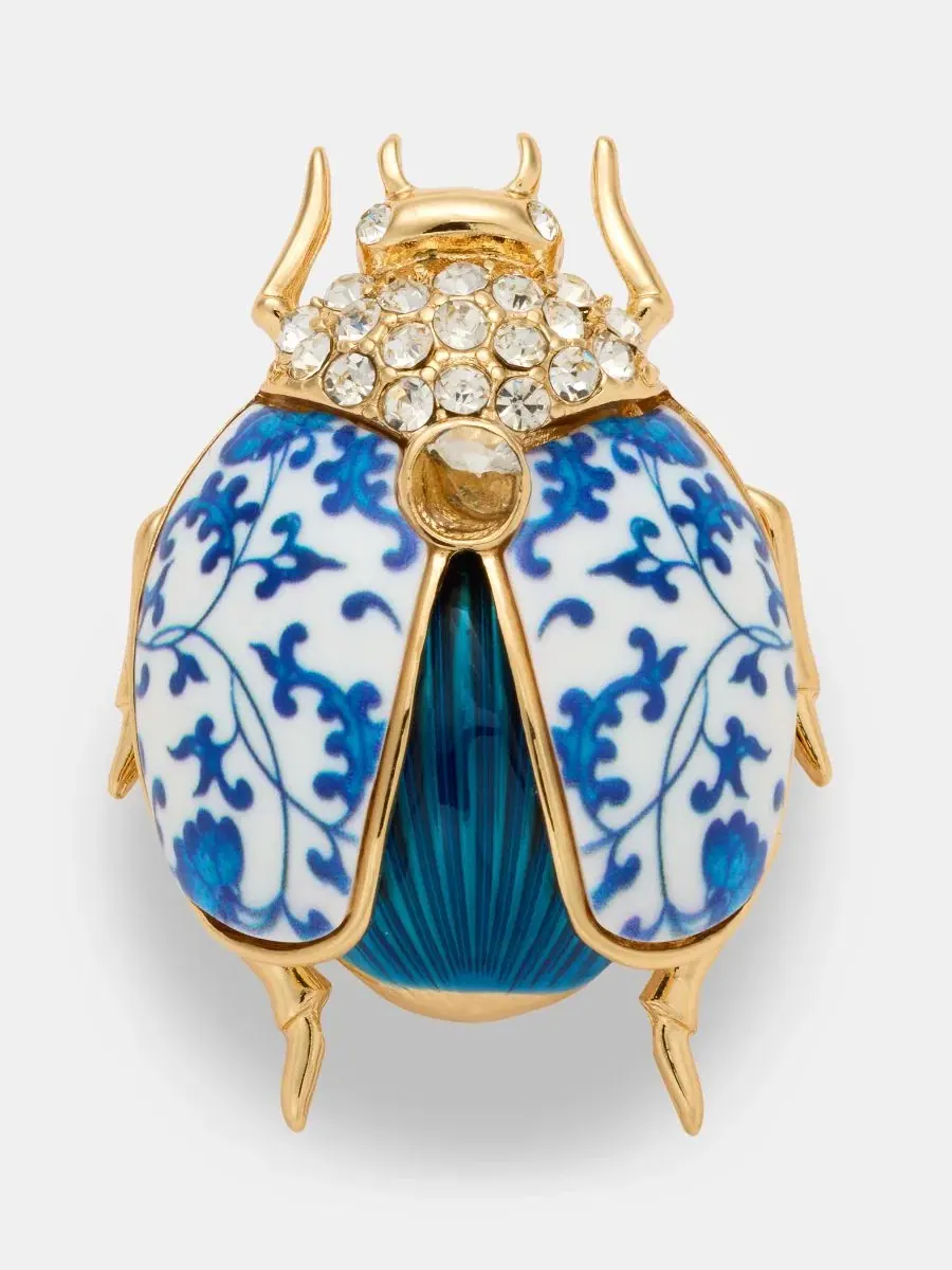 Брошь-булавка с кристаллами, винтажный дизайн Anne Klein — изображение 1 из 3, оттенок мульти