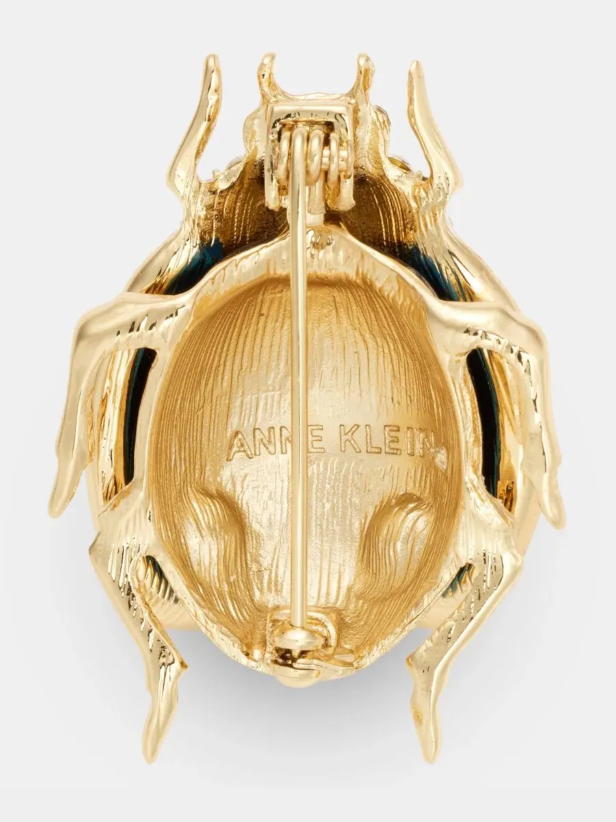 Брошь-булавка с кристаллами, винтажный дизайн Anne Klein — изображение 3 из 3, оттенок мульти