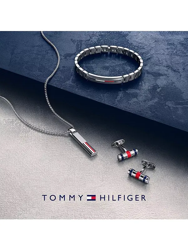 Мужской браслет Tommy Hilfiger silver-tone — изображение 3 из 3, оттенок серебристый