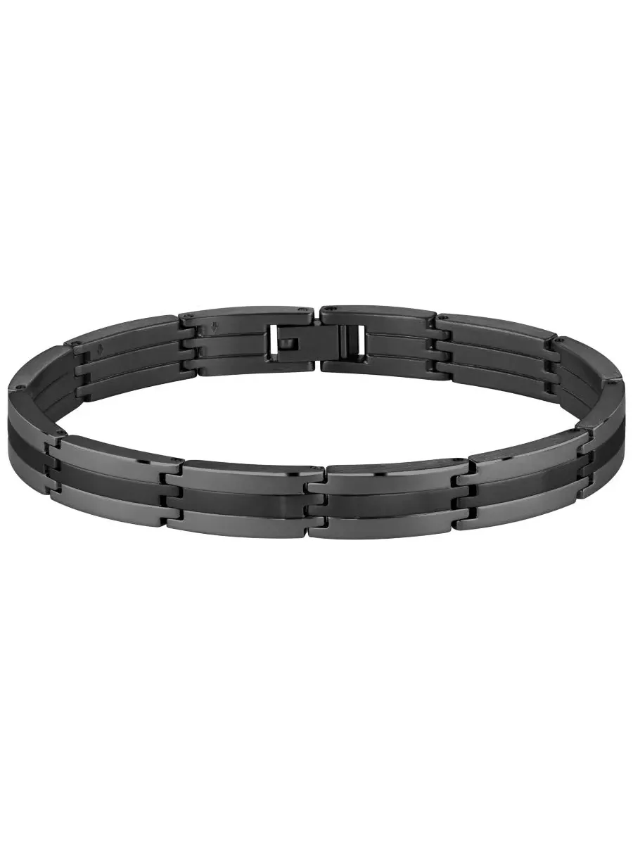 Мужской браслет Brooks Ionic Plated из черной стали Hugo Boss — изображение 3 из 3, оттенок черный