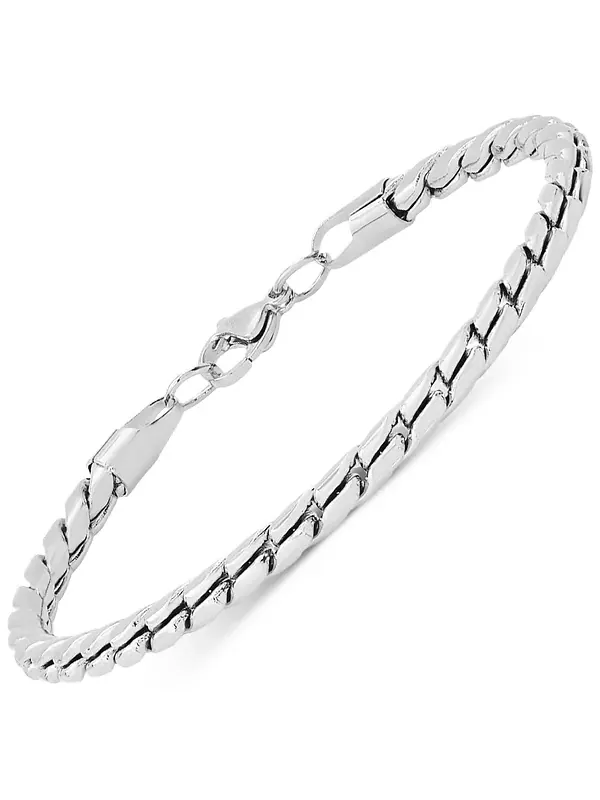 Мужской браслет с модными звеньями Steeltime — изображение 2 из 3, оттенок серебряный