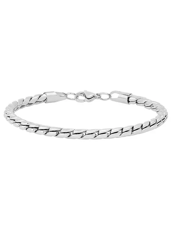 Мужской браслет с модными звеньями Steeltime — изображение 3 из 3, оттенок серебряный