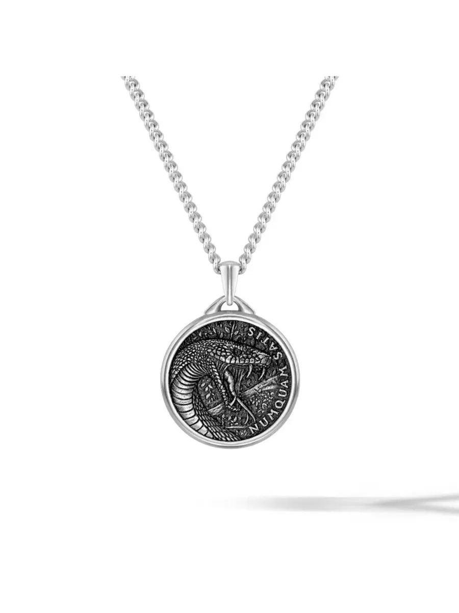 Подвеска с символом змеи Mamba Pendant — изображение 1 из 6, оттенок серебристый