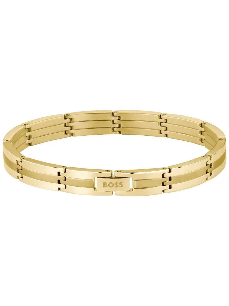 Мужской браслет Brooks Ionic Plated Thin Gold Steel Hugo Boss