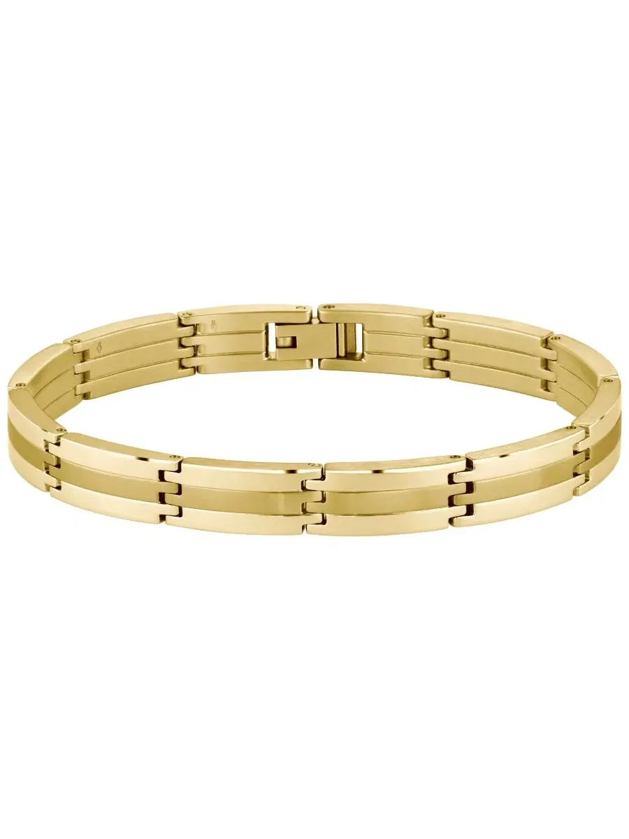Мужской браслет Brooks Ionic Plated Thin Gold Steel Hugo Boss — изображение 3 из 3, оттенок золотистый