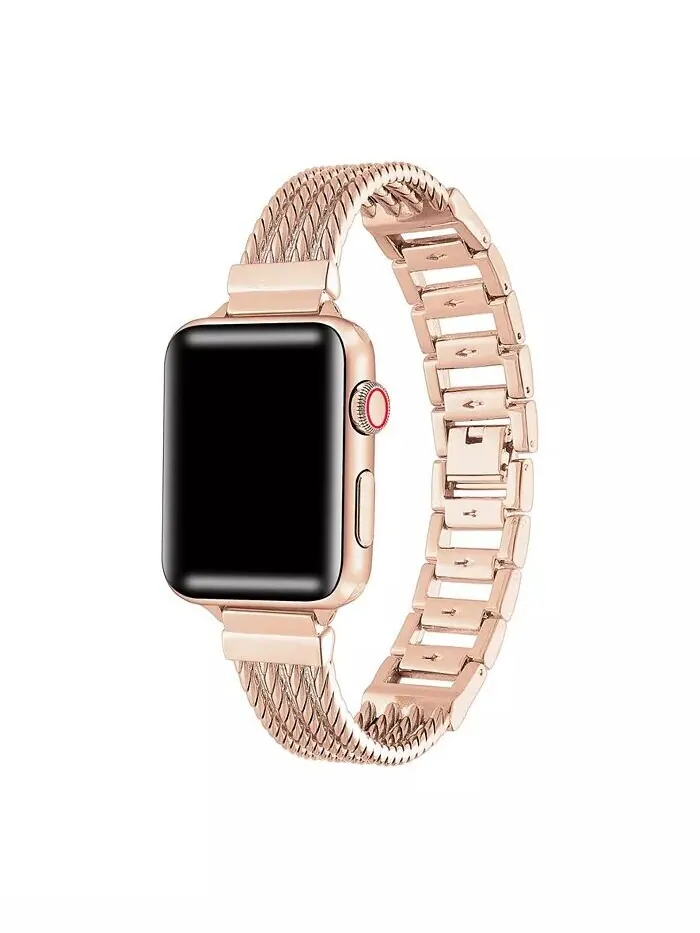 Унисекс-браслет Clara из нержавеющей стали для коллекции Apple Watch Posh Tech — изображение 2 из 2, оттенок золото