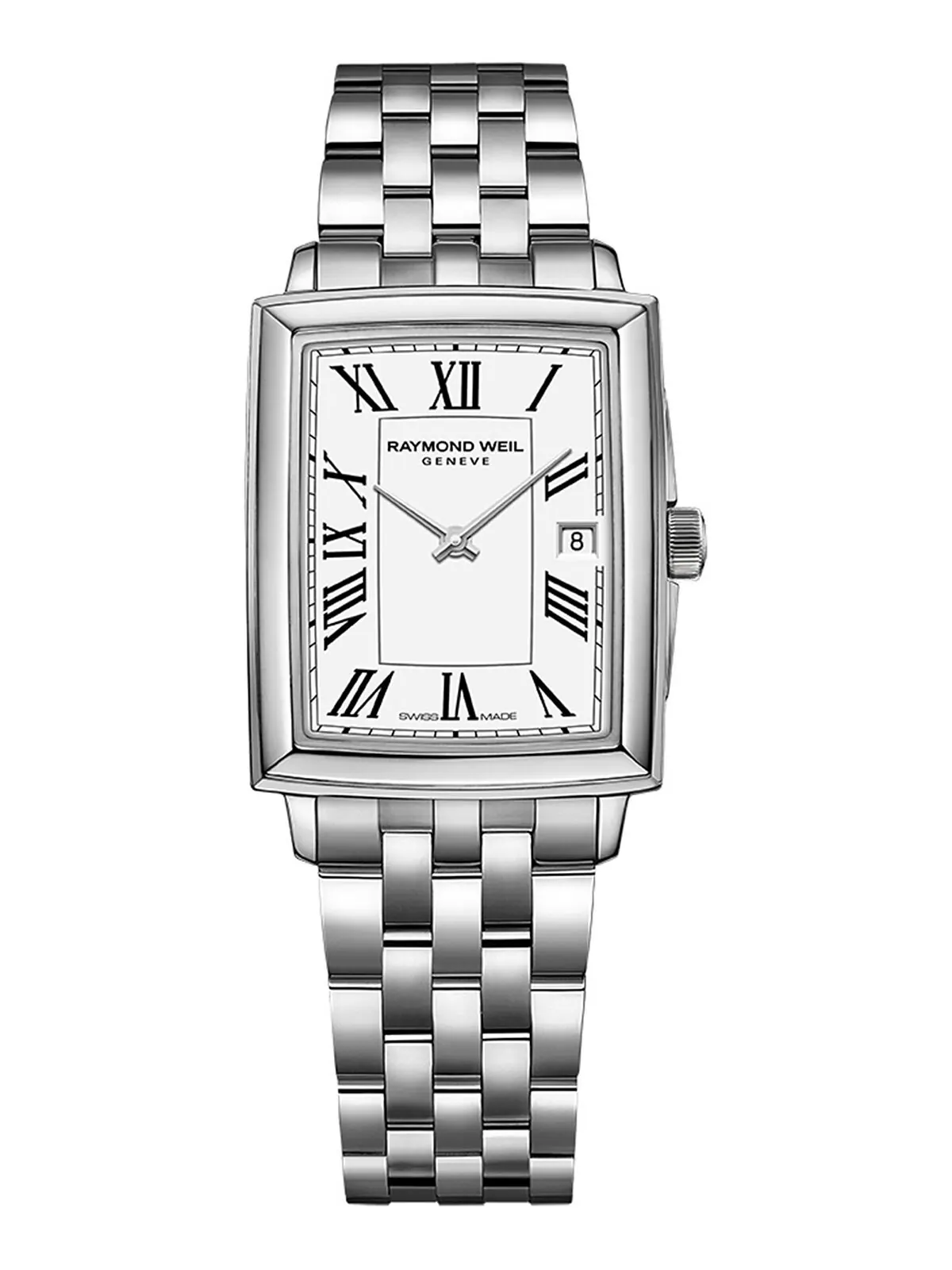 Женские швейцарские часы Toccata с браслетом из нержавеющей стали 25x34 мм Raymond Weil — изображение 1 из 8, оттенок белый