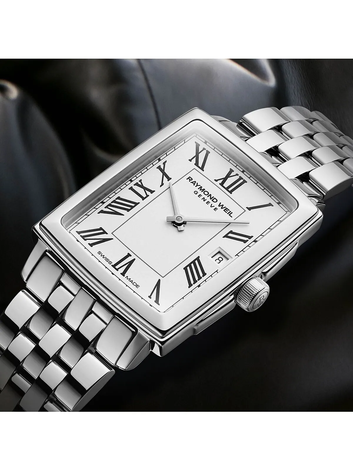 Женские швейцарские часы Toccata с браслетом из нержавеющей стали 25x34 мм Raymond Weil — изображение 4 из 8, оттенок белый