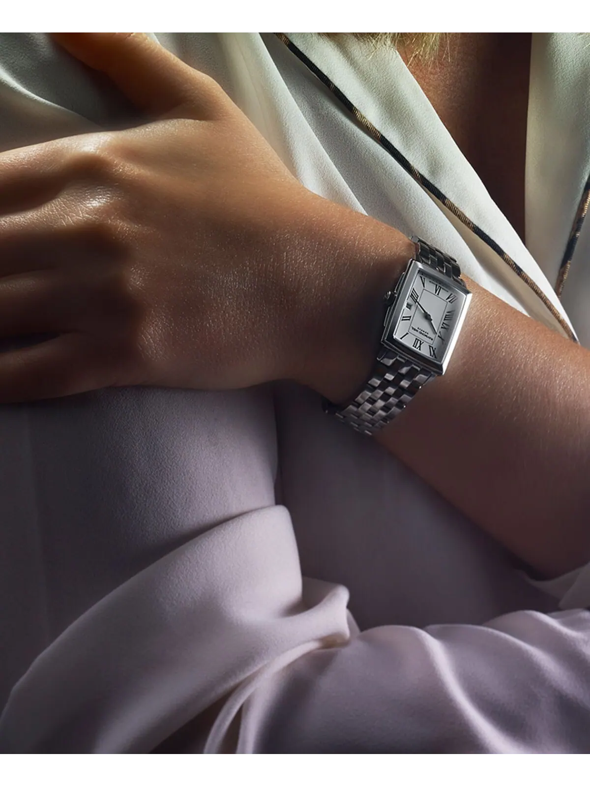 Женские швейцарские часы Toccata с браслетом из нержавеющей стали 25x34 мм Raymond Weil — изображение 5 из 8, оттенок белый