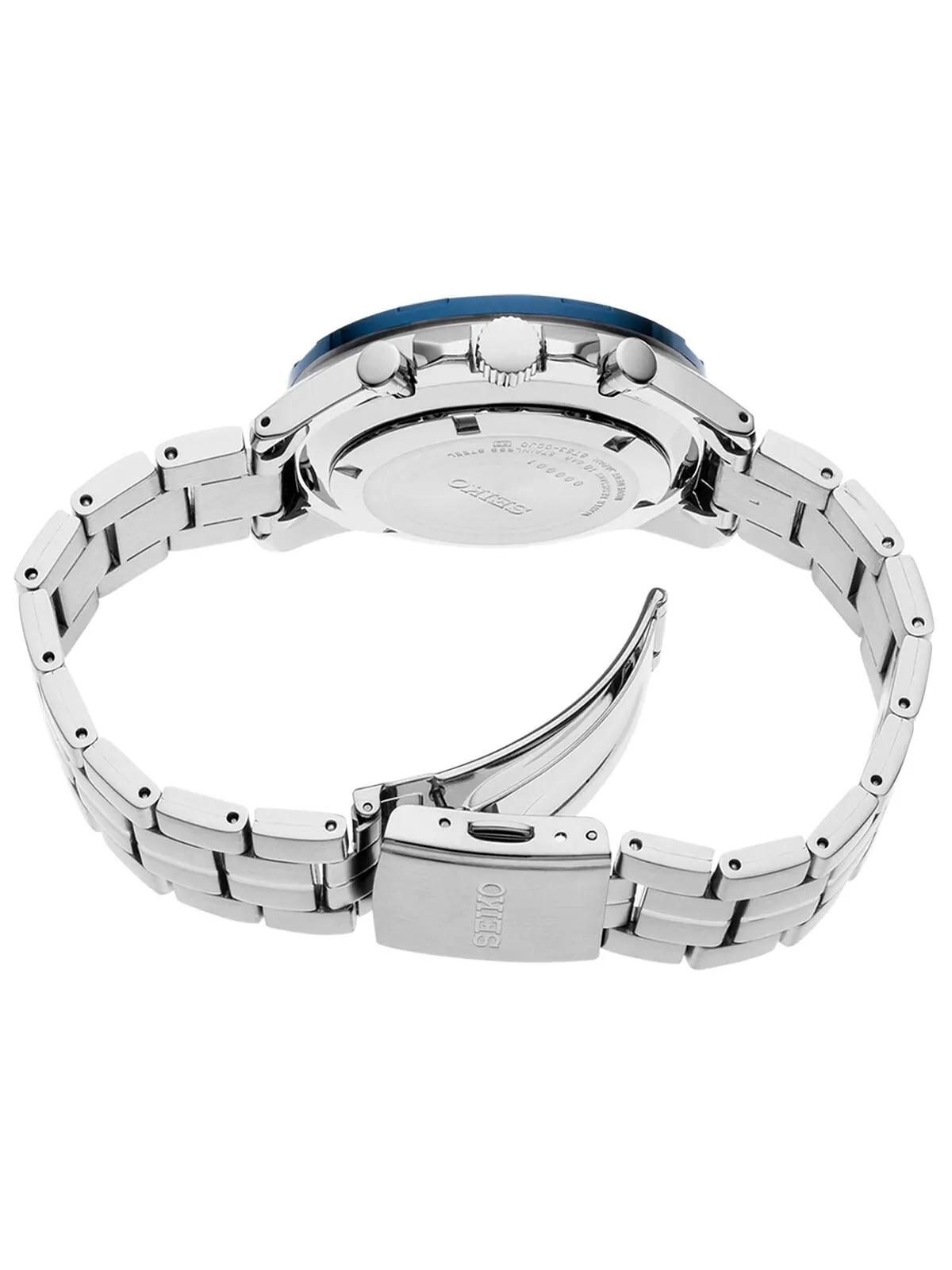 Мужские часы Essentials с хронографом и браслетом из нержавеющей стали, 43,9 мм Seiko — изображение 3 из 5