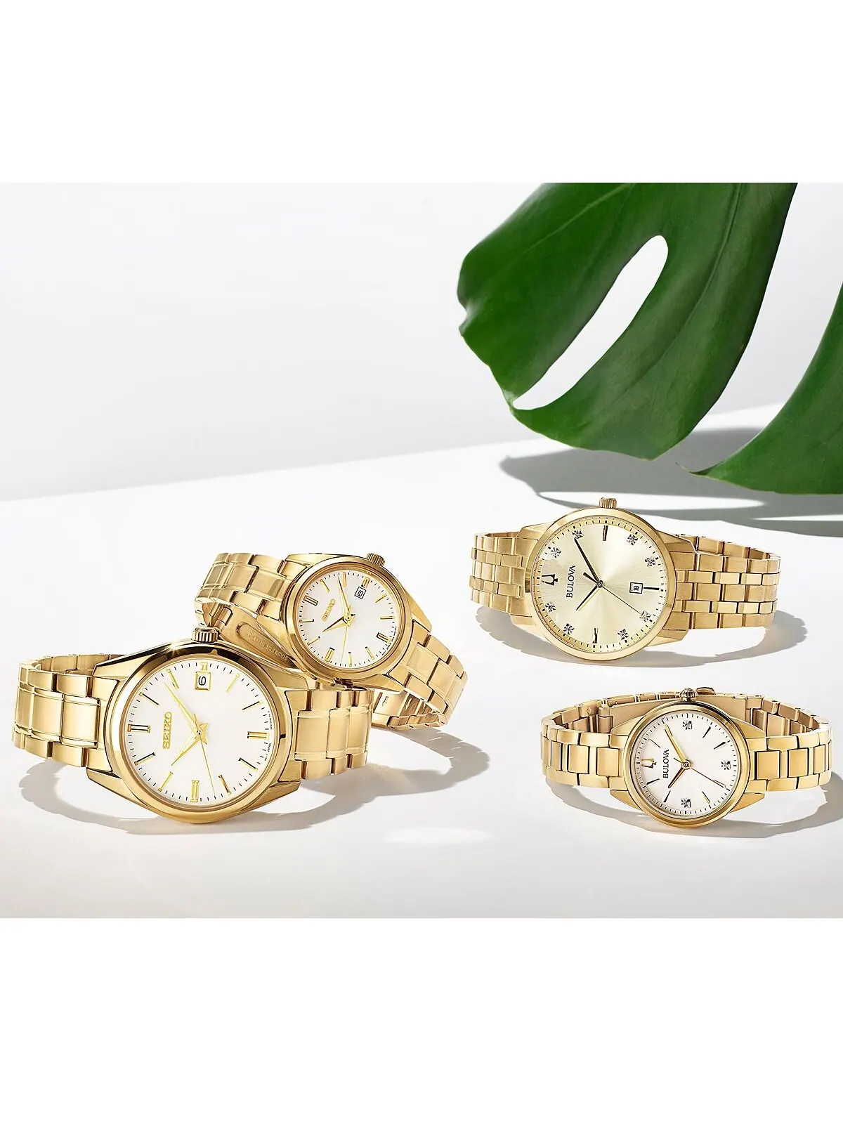 Мужские часы Essentials с золотистым браслетом из нержавеющей стали, 40,2 мм Seiko — изображение 3 из 6, оттенок золото