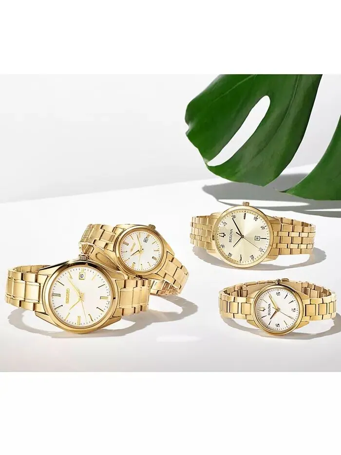 Мужские часы Essentials с золотистым браслетом из нержавеющей стали, 40,2 мм Seiko — изображение 3 из 6
