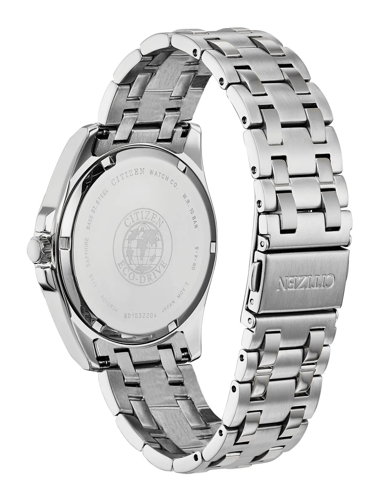 Мужские часы Eco-Drive Corso с браслетом из нержавеющей стали, 41 мм Citizen — изображение 4 из 9, оттенок серебряный