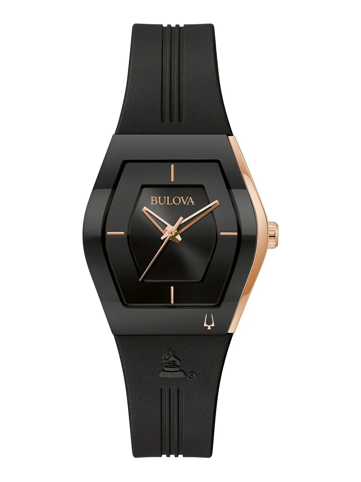 Женские часы Latin Grammy, черный силиконовый ремешок, 30,5 мм Bulova — изображение 1 из 3