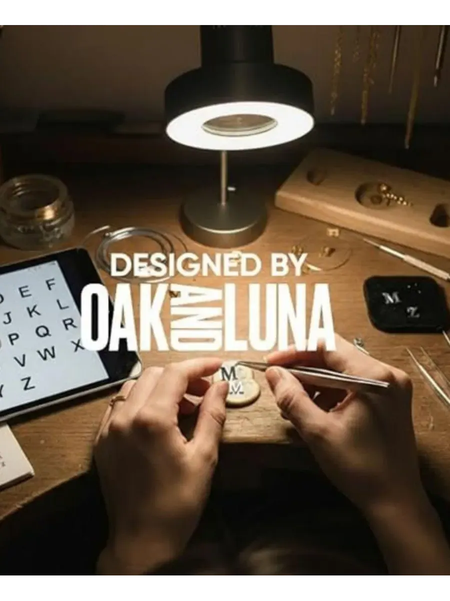 Браслет/ножной браслет с инициалом Инез Oak & Luna — изображение 5 из 5