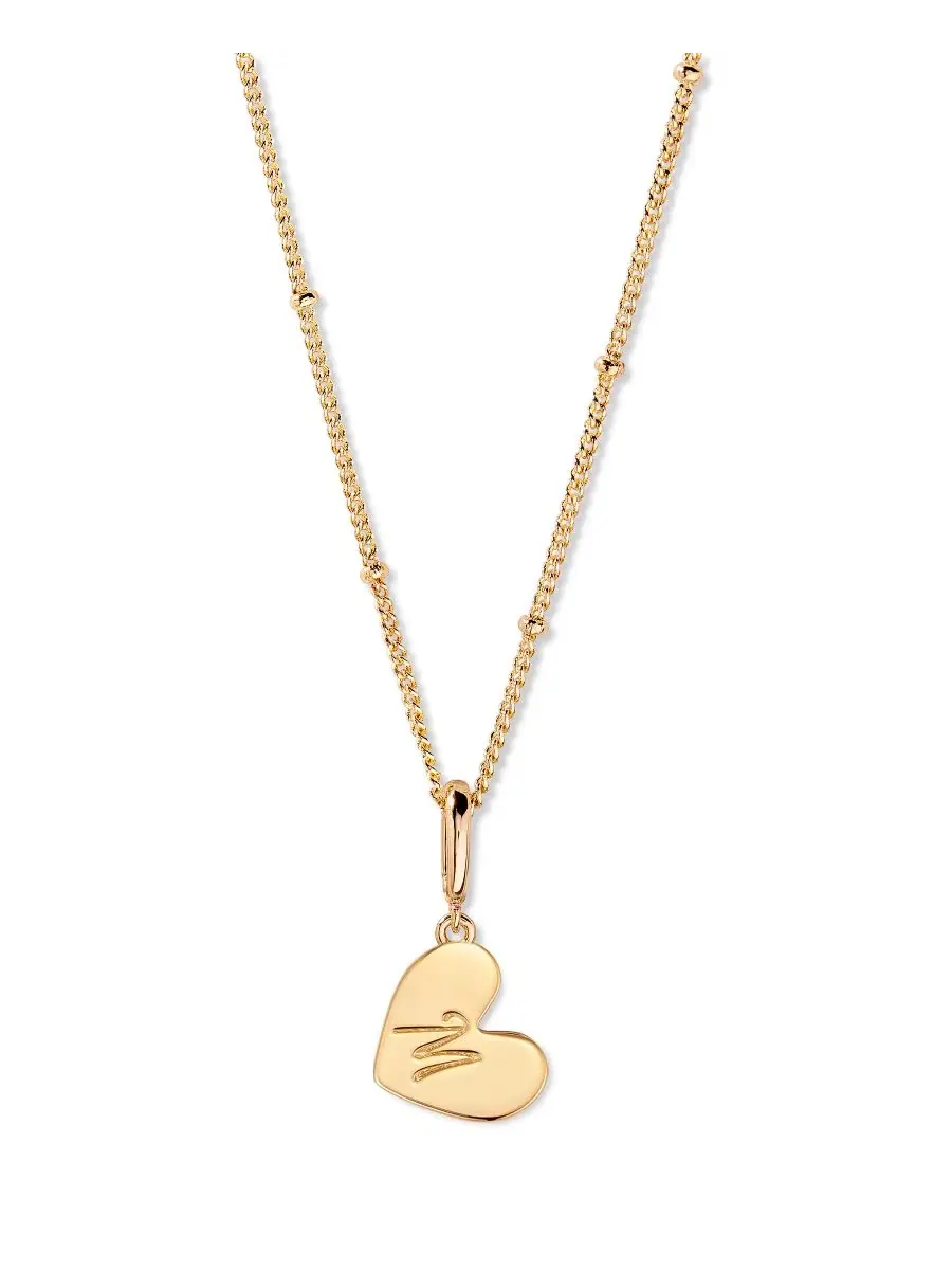 Ожерелье с подвесками-сердечками Penelope Initial Heart brook & york, M — изображение 1 из 3