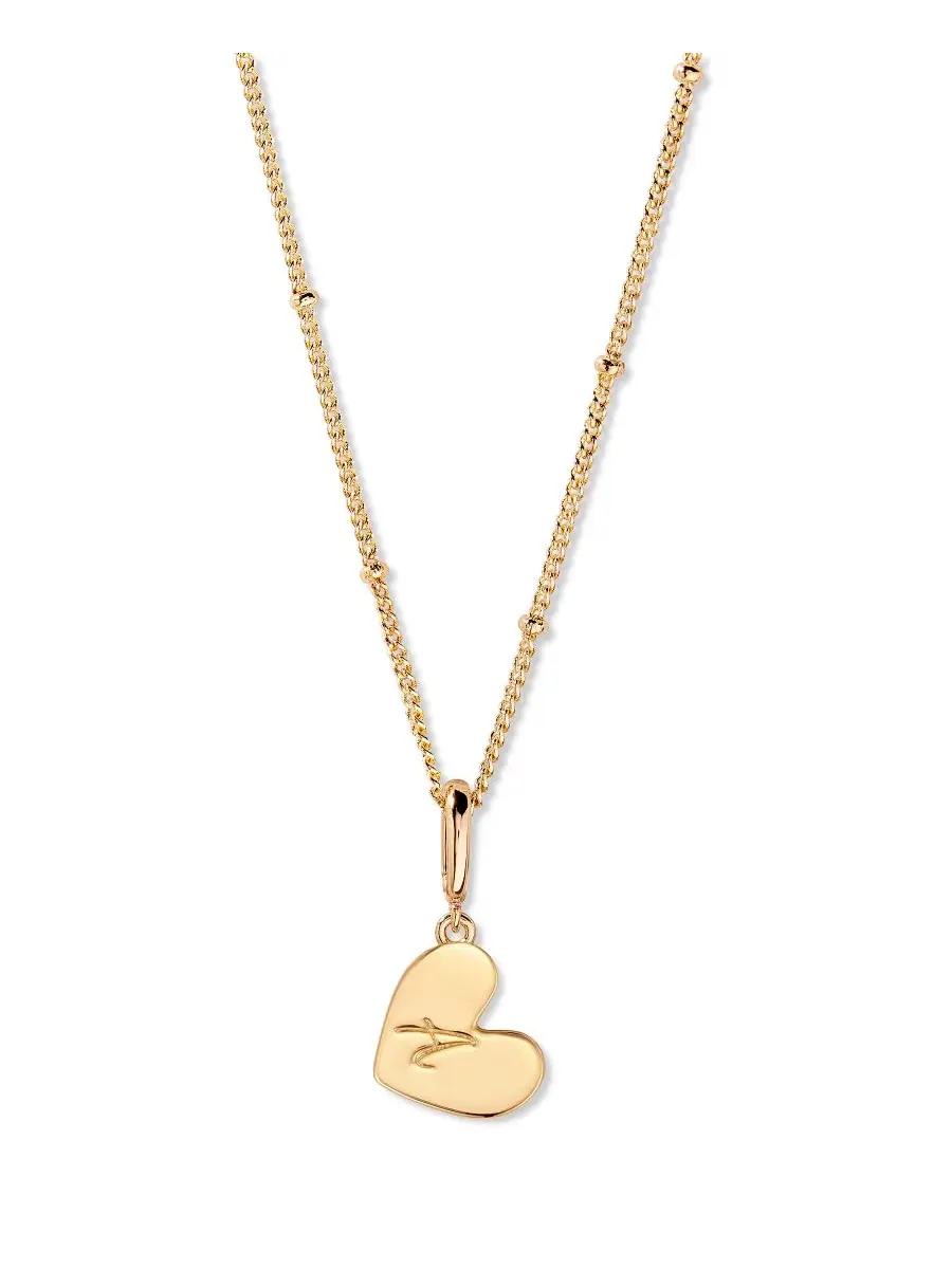 Ожерелье-подвеска с сердцем Penelope Initial Heart Necklace brook & york, A — изображение 1 из 3