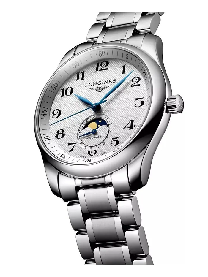 Мужские швейцарские автоматические часы Master Moonphase с браслетом из нержавеющей стали, 40 мм — изображение 2 из 3