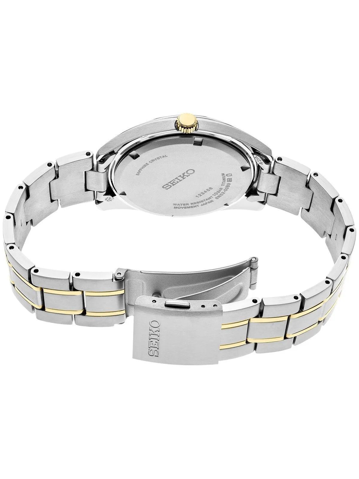 Мужские двухцветные часы Essential из титана с браслетом, 40 мм Seiko — изображение 3 из 3, оттенок зеленый
