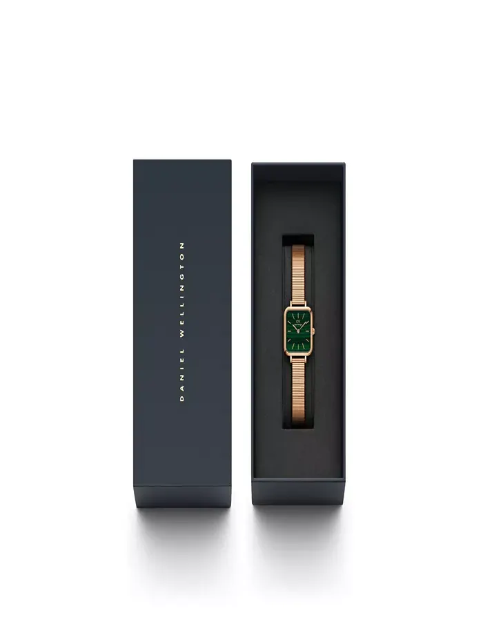 Женские часы Quadro Studio 23K с покрытием Rose Gold PVD, корпус из нержавеющей стали, размер 22 x — изображение 2 из 2