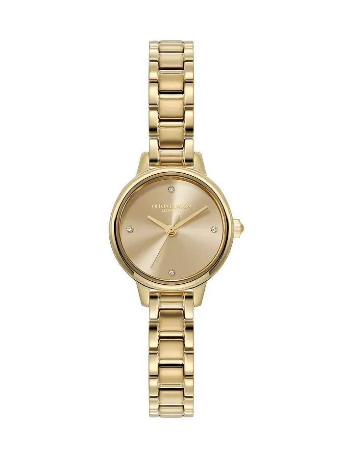 Женские мини-часы на браслете из нержавеющей стали Classic Gold Tone, 23 мм Olivia Burton — изображение 1 из 8