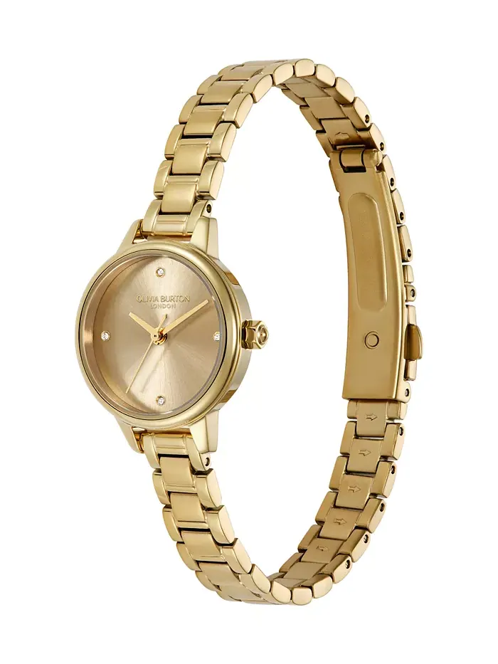 Женские мини-часы на браслете из нержавеющей стали Classic Gold Tone, 23 мм Olivia Burton — изображение 2 из 8