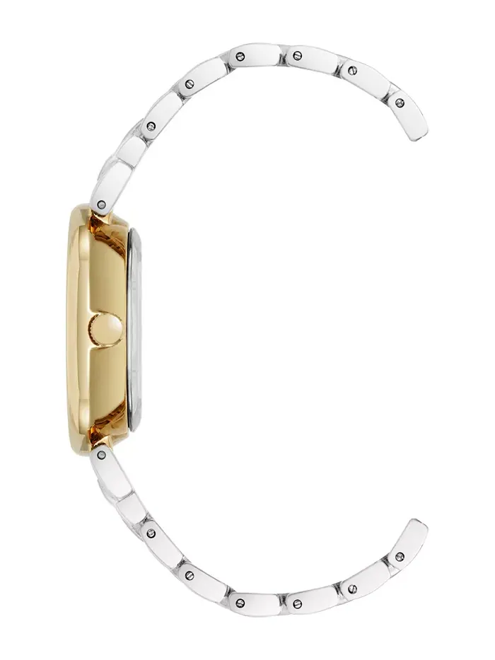 Женские часы Quartz Contemporary с овальным двухцветным браслетом из металлического сплава, 25 мм — изображение 3 из 3